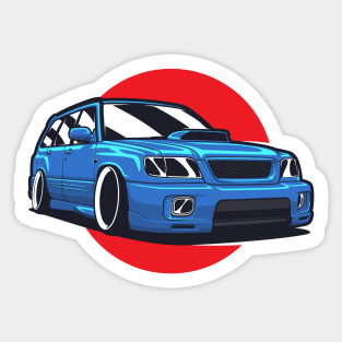 Blue Forester STI JDM Sticker